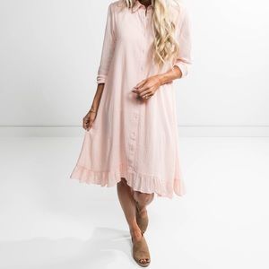 Nursing-Friendly Button Down Dress